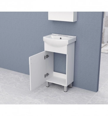 Шкаф за баня с мивка Интер ICP4535New 45см бял