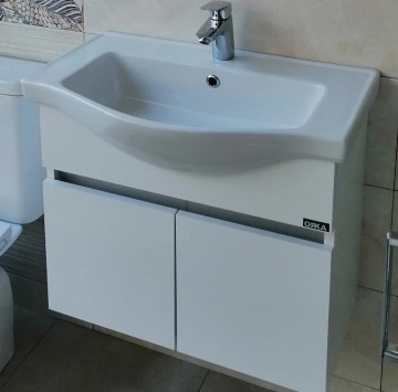 Шкаф за баня с мивка Dinar 55см. Бял