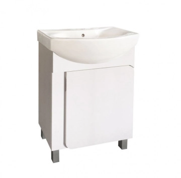 Шкаф за баня с мивка Адина ICP5543-PVC 55см бял