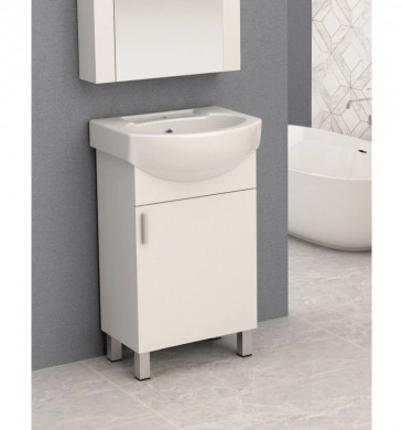 Шкаф за баня с мивка Интер ICP5285 50см бял