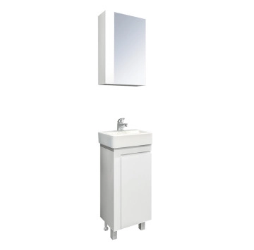 Комплект мебели за баня Вега 38см PVC бял