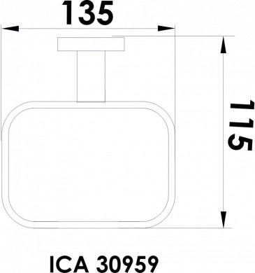 Сапунерка Ариел стъкло мат хром ICA30959