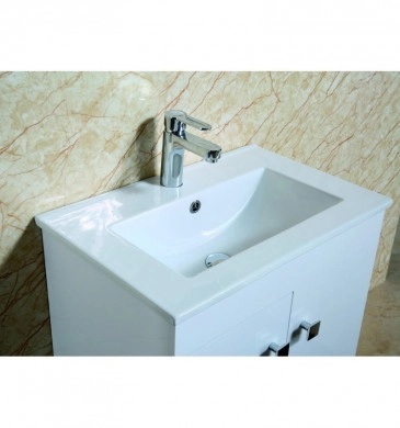 Шкаф за баня с мивка Дива 61см. бял ICP6140