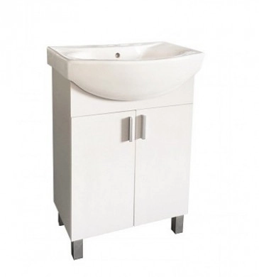 Шкаф за баня с мивка Интер ICP5544 55см бял