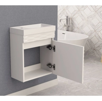 Шкаф за баня с мивка ICP3945 40см бял